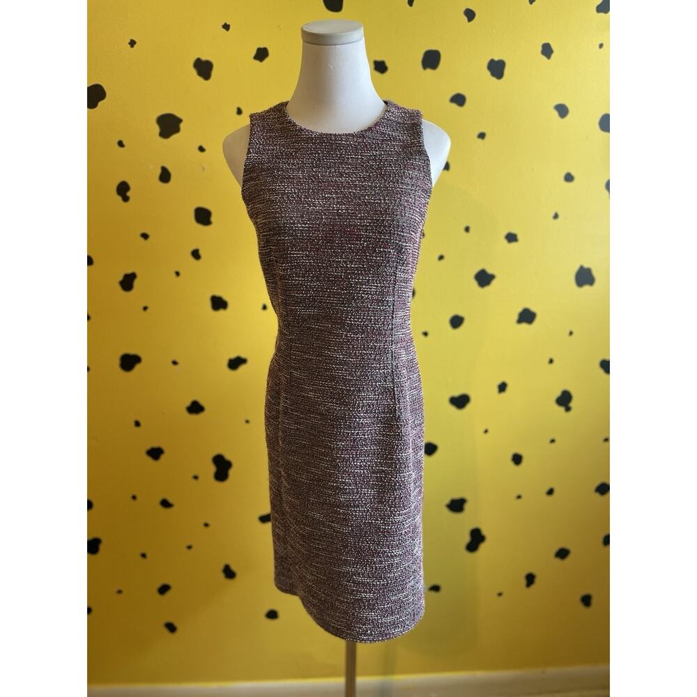 LOFT Womens Tweed Dress Size 2 Old Money Officecore Preppy Workwear Classic